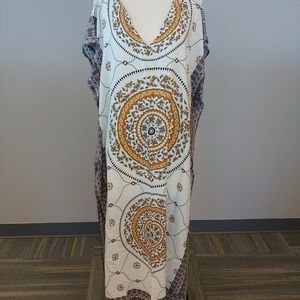 NWOT Kaftan.  Brown and Gold.